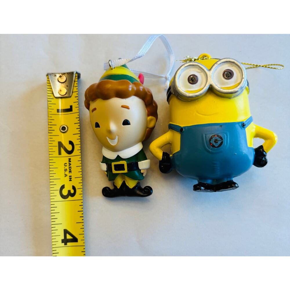 Lot of 7 Asst Christmas Ornaments Pixar Toy Story Starbucks Disney Elf Minions - Picture 3 of 6